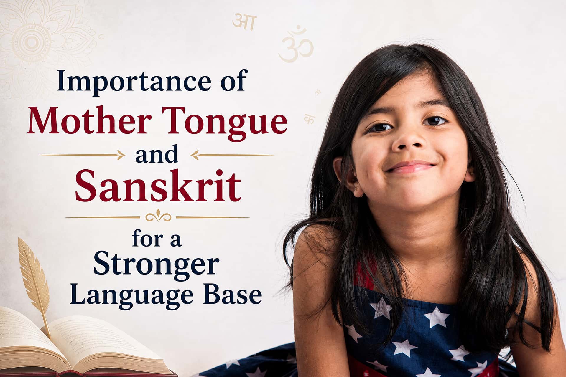 mother tongue Sanskrit stronger language base children