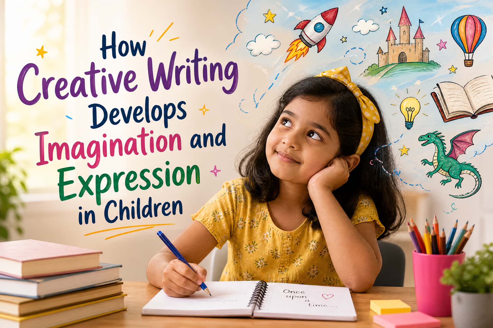 creative writing develops imagination expression children